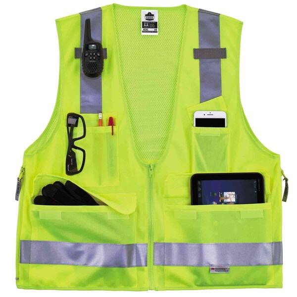 Ergodyne Lime Type R Class 2 Surveyors Vest, L/XL - 8250Z