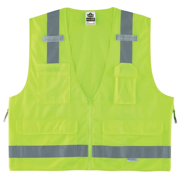 Ergodyne Lime Type R Class 2 Surveyors Vest, L/XL - 8250Z