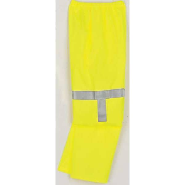 Mcr Safety Hi-Vis Rain Pants, Hi-Vis Yellow/Green, L - 500RPWL