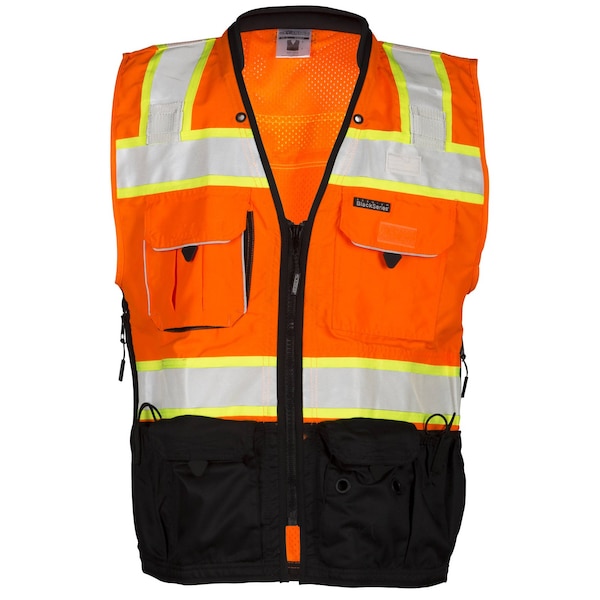 Kishigo 5XL, Orange Class 2 Black Series Surveyors Vest - S5003-5X