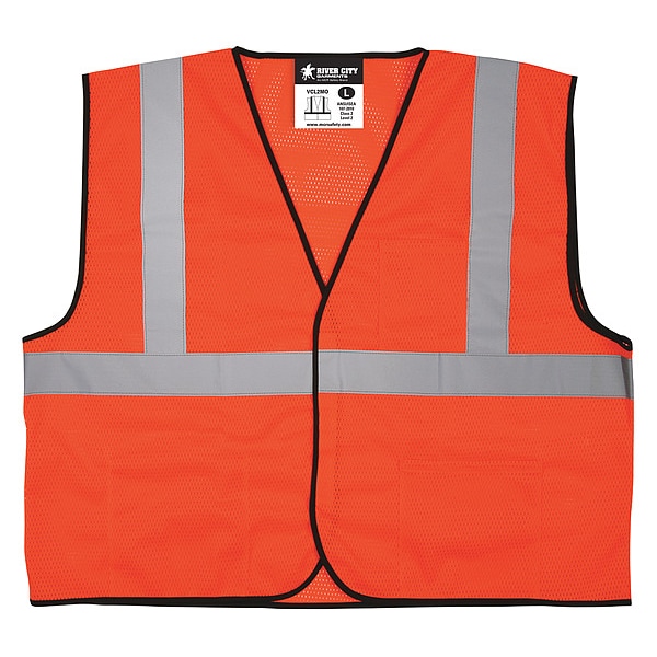 Mcr Safety High Visibility Vest, L Size, Unisex - VCL2MOL