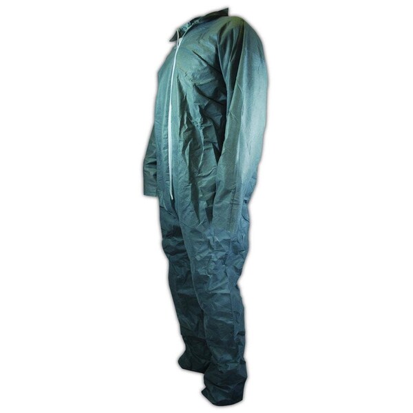 Magid Disposable Coverall, Collared, XL, SmsSMS, Zipper, Open Cuff, Open Ankle, Serged Seam - CVZ5G-XL