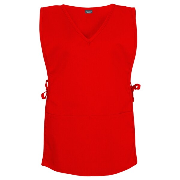 Fame (A Delta Plus Group Company) Cobbler Apron, V-Neck, F56XL, Red - 81085