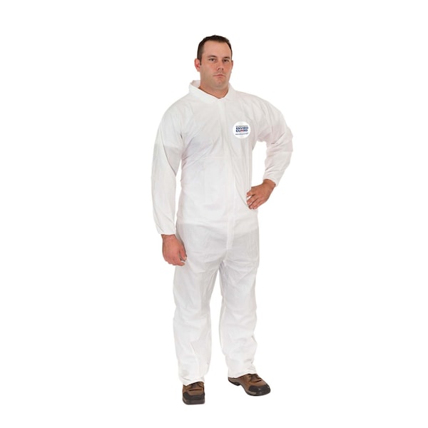 International Enviroguard MicroGuard MP 8012 Disposable Coverall, Microporous Laminate, 27 in Inseam, White, 25 PK - 8012