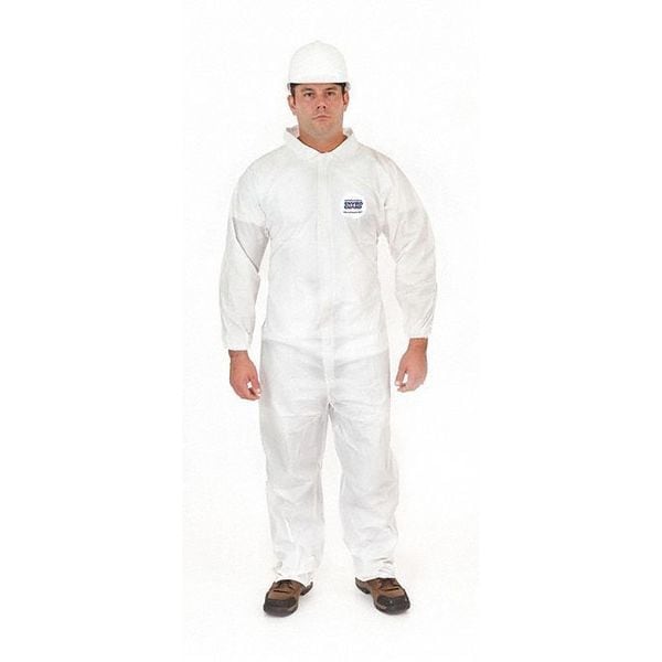 International Enviroguard MicroGuard MP 8012 Disposable Coverall, Microporous Laminate, 27 in Inseam, White, 25 PK - 8012