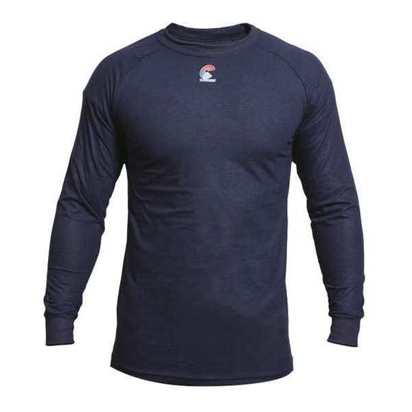 National Safety Apparel Men's Flame-Resistant Crewneck Shirt, 4 cal/sq cm, 4XL, Modacrylic - C52FKSRLS4X
