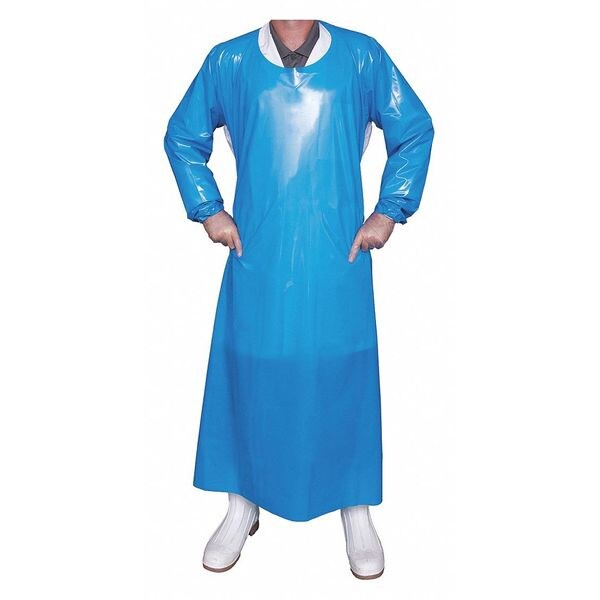 Top Dog Die Cut Gown, 6 mil, Blue, XL - 86043