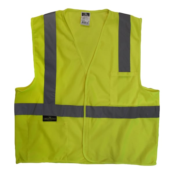 Radians Hi-Vis Economy Safety Vest L Class 2 U-Block Back, , Hook & Loop - SV2GSL