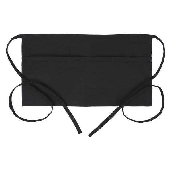 Fame Fabrics Apron, 2-Pocket Waist, Black, F79 - 18440