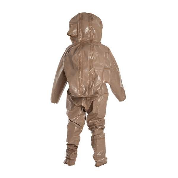 Tychem Encapsulated Suit, Encapsulated Level B, XL, Tychem(R) 5000, Hook-and-Loop, Elastic Cuff, 6 PK - C3528TTNXL000600