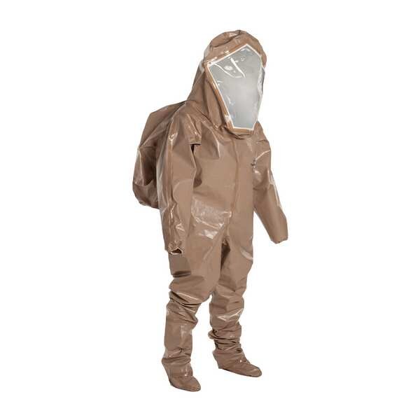Tychem Encapsulated Suit, Encapsulated Level B, XL, Tychem(R) 5000, Hook-and-Loop, Elastic Cuff, 6 PK - C3528TTNXL000600