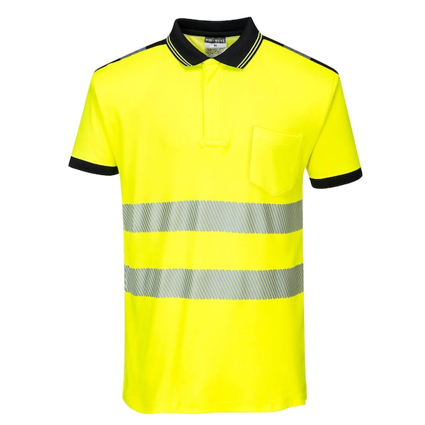 Portwest PW3 Hi-Vis Polo Shirt S/S, XL - T180