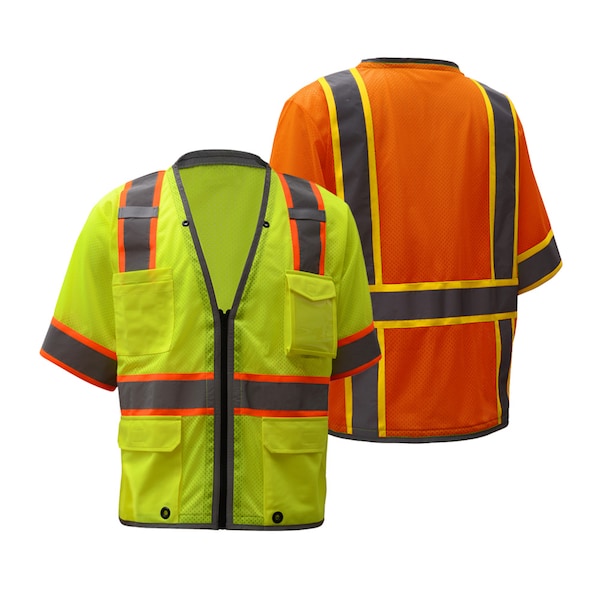 Gss Safety Moisture Wicking Shrt Slv Safety T-Shirt - 5501-TALL 2XL