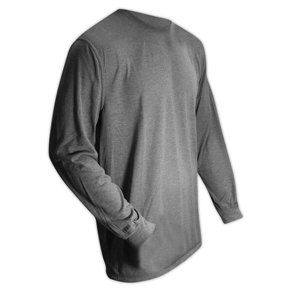 Magid AR Defense NFPA 70E CAT1 45 oz Jersey ArcRated Knit Shirt, XL - ARS450-GY-XL