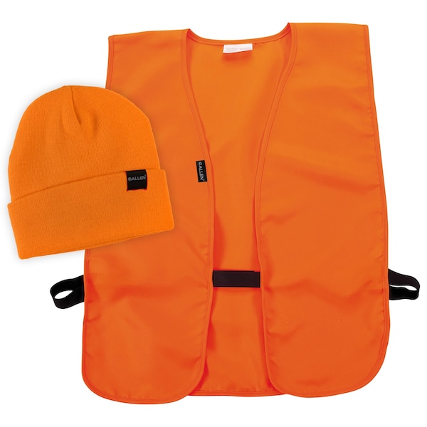 Allen Co Stocking Cap & Vest Combo, Men's, M-XL, Blaze Orange - 2394