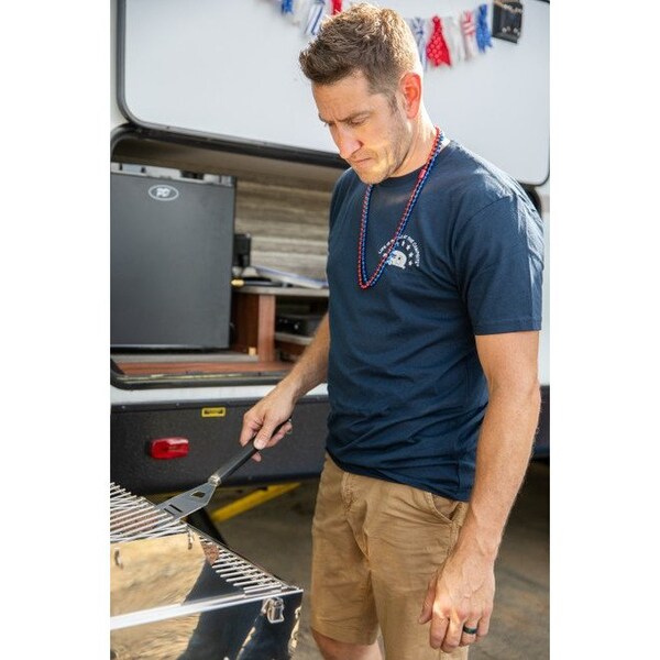 Camco LIFE IS BETTER AT THE CAMPSITE SHIRT, EXPLORE USA, NAVY, MEDIUM - 53421