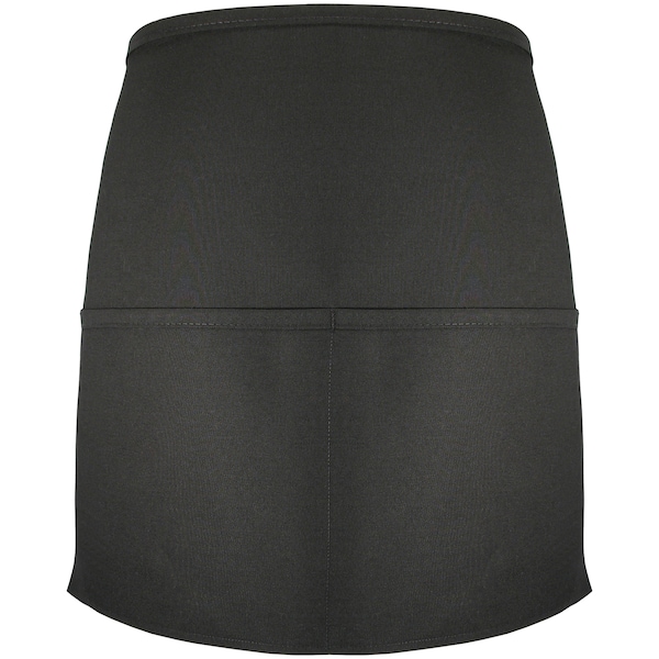 Fame (A Delta Plus Group Company) Waist Apron, Squared Bottom, F22, Black - 18281