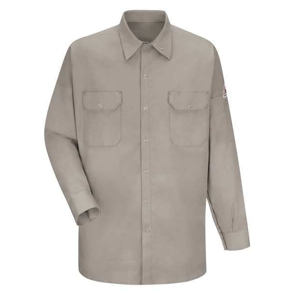 Bulwark Men's Flame-Resistant Collared Shirt, 7.7 cal/sq cm, XL, 40% Aramid, 60% Rayon - SWW2SY RG XL