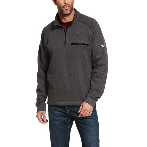 Ariat FR 1/4 Zip, 22 cal/sq cm, S, 10 oz Cotton, Zipper Closure - 10027924