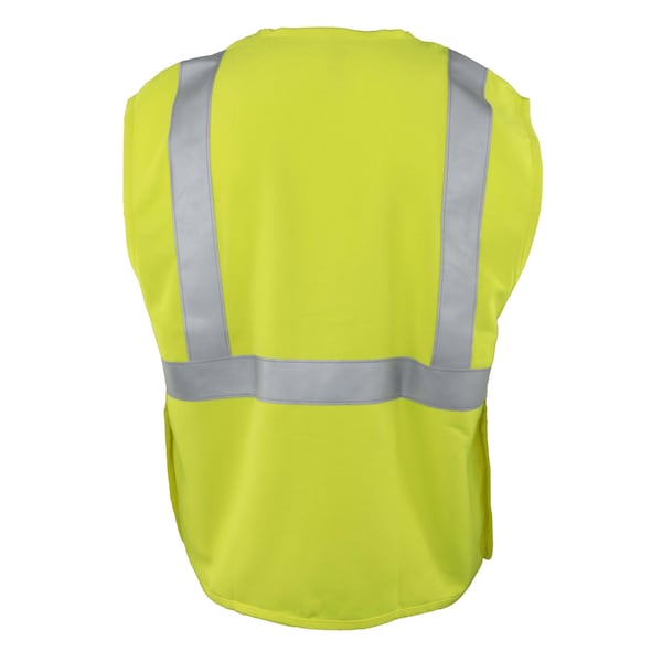 Ironwear Hi-Vis FR Safety Vest 2XL Class 2 , Hook & Loop 3 Pockets - 1264FR-BRK-L-2XL