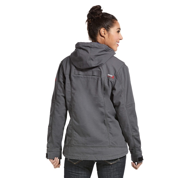 Ariat Womens FR Stretch Canvas Jacket, 44 cal/sq cm, XL, 9.5 oz Zipper Closure - 10032844