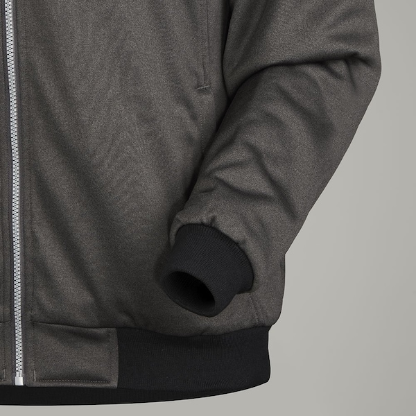 Pioneer Heated Fleece Hoodie Jacket w/ Detachable Hood, Charcoal, 5XL - V3210440U-5XL