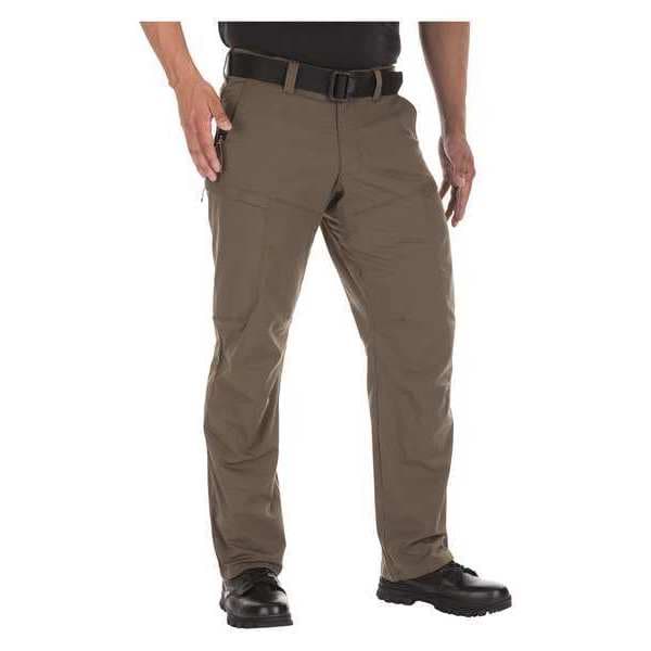 5.11 Men's Tactical Pants, 34 in, Tundra, 67% Polyester/33% Cotton Flex-Tac Canvas - 74434