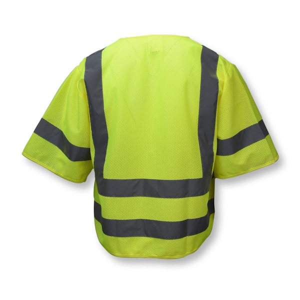 Radians Hi-Vis Safety Vest w/Sleeves M Class 3 , Zipper 6 Pockets - SV83GMM