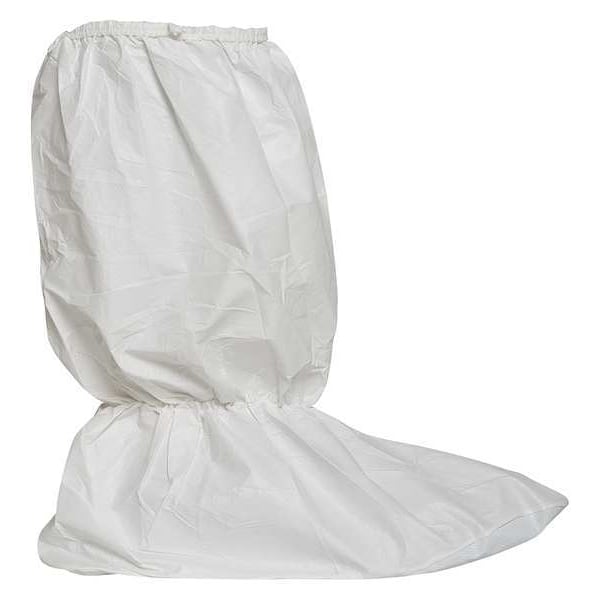 Dupont Disposable Boot Covers, Microporous Film, White, Slip Resistant Sole: Yes , L - PC444SWHLG01000B
