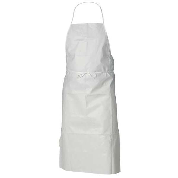 Kleenguard Liq Parti Protect Aprons KneeLeng Bound Neck Ties WHT 100/Cs - 44481