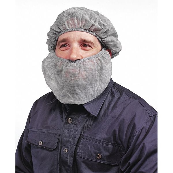 National Safety Apparel Hairnet, Nomex, 11 in Dia., Gray, Universal - H01NYHN