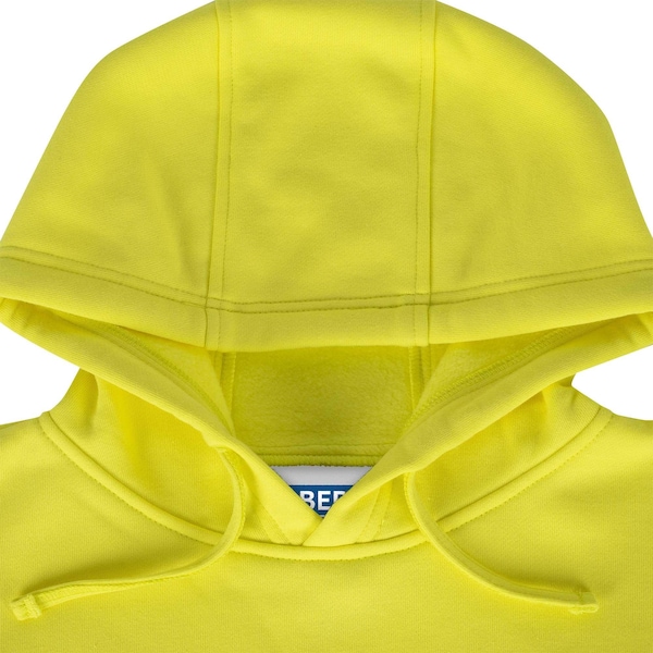 Oberon Hi-Vis 100% FR/Arc-Rated Heavyweight 12 oz Hoodie, Pullover, Black Bottom, Hi-Vis Yellow, XL - ZFC106-XL