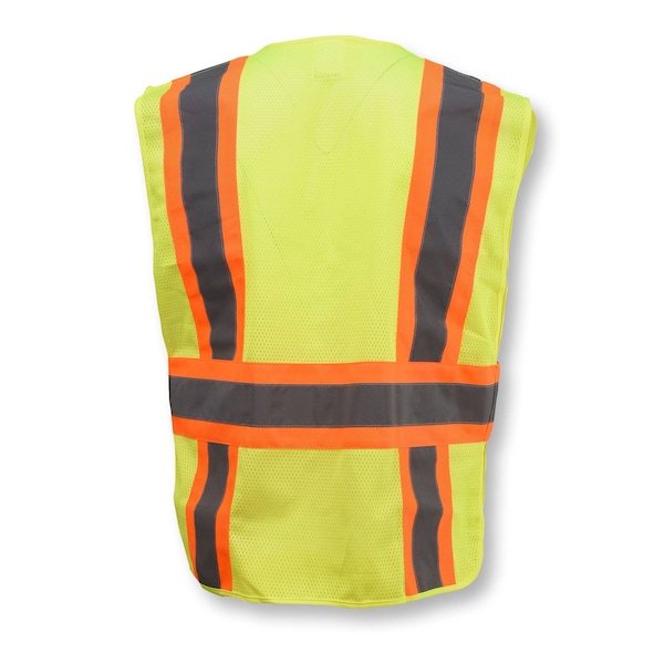 Radians Two-Tone Expandable Safety Vest 5XL Class 2 , Zipper Closure 4 Pockets, 2 Mic Tab, ID Window - SV23-2ZGM-3X/5X