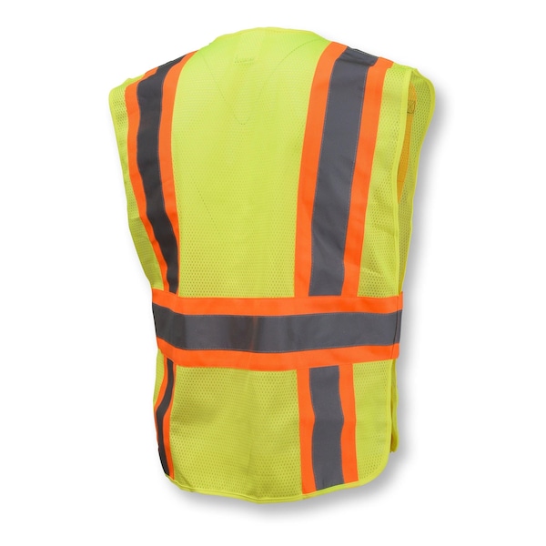 Radians Two-Tone Expandable Safety Vest 5XL Class 2 , Zipper Closure 4 Pockets, 2 Mic Tab, ID Window - SV23-2ZGM-3X/5X
