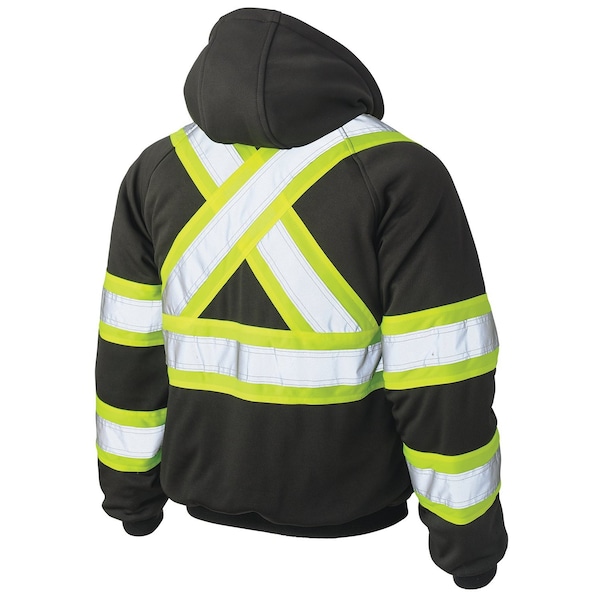 Tough Duck Insulated Safety Hoodie, S47411-BLK-XL - S47411