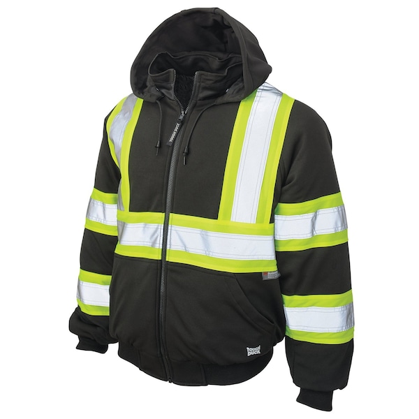 Tough Duck Insulated Safety Hoodie, S47411-BLK-XL - S47411