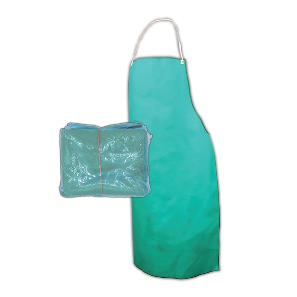 Magid SparkGuard Green Flame Resistant Bib Style Apron ShrinkWrapped - SW180-36