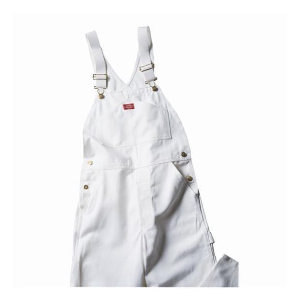 Dickies 36" x 34" White Painter's Bibs Cotton Overall - 8953-36X34