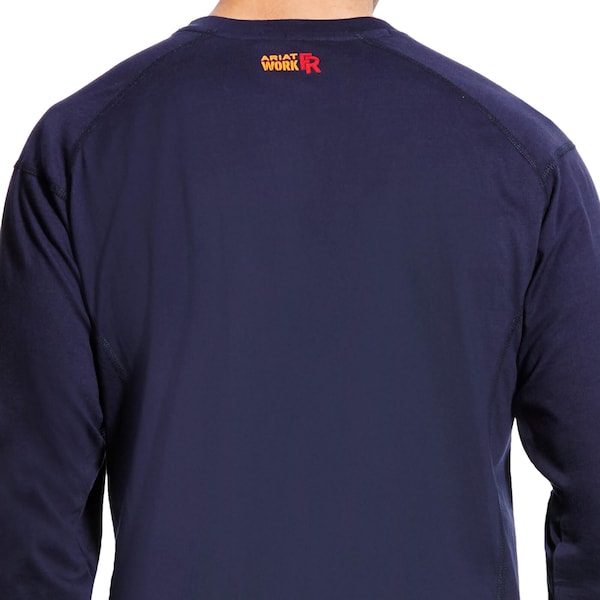 Ariat Men's FR Crew Longsleeve Tee, 8.7 cal/sq cm, L, Cotton - 10022327