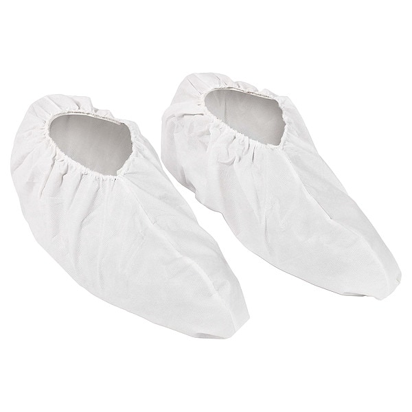 Kimtech Disposable Shoe Covers, Microporus Film Laminate, White, Slip Resistant Sole: Yes , XL - 39372