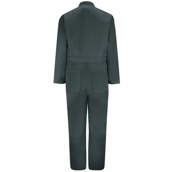 Vf Workwear CT10 Coverall, Cotton/Polyester, 7.25 oz Fabric Weight, 30 in Inseam, Gray, 46 Regular - CT10CH RG 46