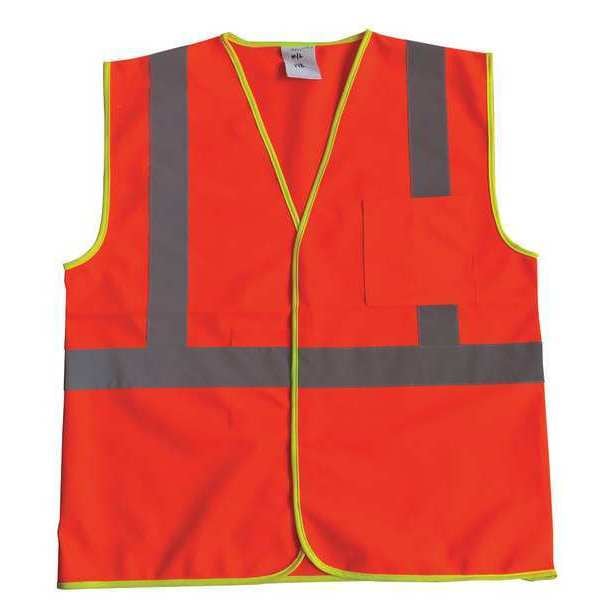 Condor U-Block Vest, Class1 Orange/Red, 4XL/5XL - 53YK46