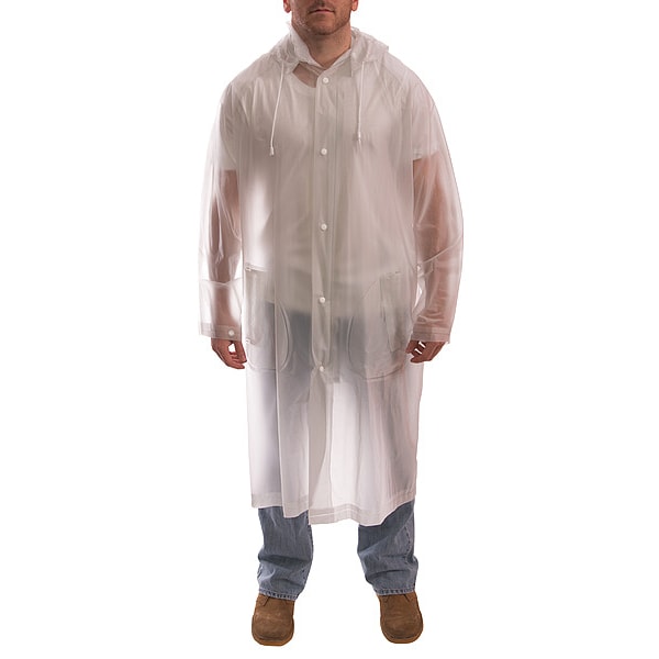 Tingley Raincoat, PVC, Clear, 3XL, 48" - C61210