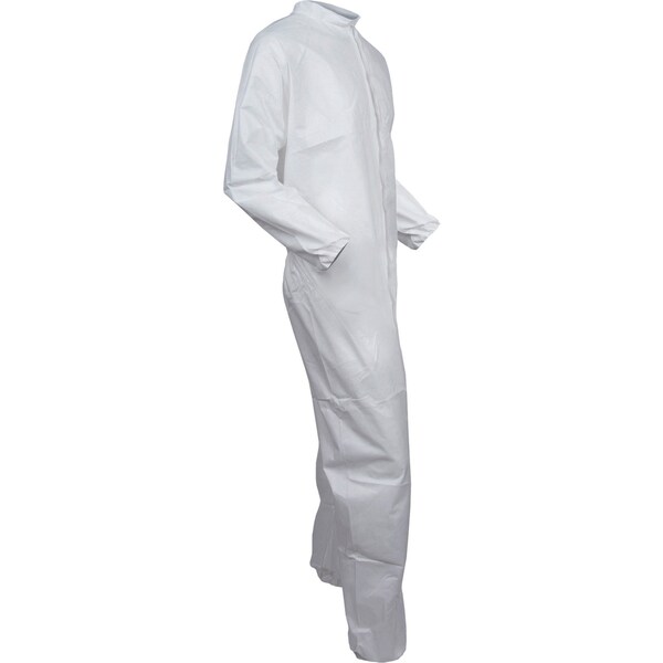 Kleenguard Coveralls, Microporous Film Laminate, White, X-Large - 417-44304