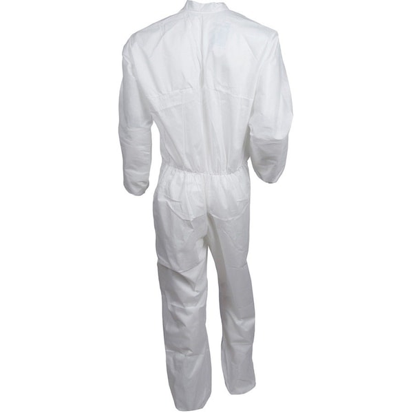 Kleenguard Coveralls, Microporous Film Laminate, White, X-Large - 417-44304