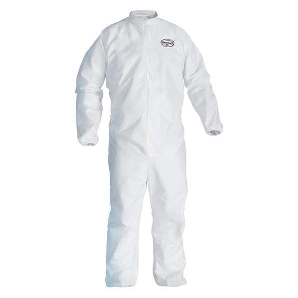 Kleenguard Disposable Coveralls, Collared, XL, KleenGuard(TM) A45, Zipper, Elastic Cuff, Elastic Ankle, 25 PK - 41494