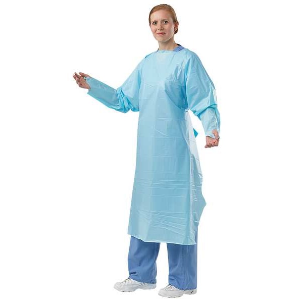 Polyco Embossed Disposable Gown, L, 48 In. L, PK15 - 11500