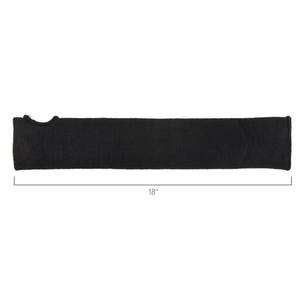 212 Performance Kevlar A4 Cut Resistant Liquid Repelling Double Layer Single Safety Sleeve Black - 301630