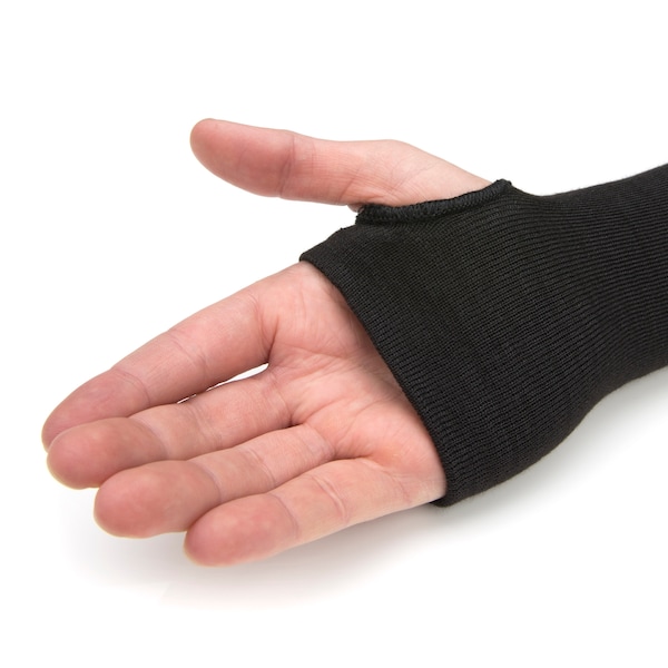 212 Performance Kevlar A4 Cut Resistant Liquid Repelling Double Layer Single Safety Sleeve Black - 301630