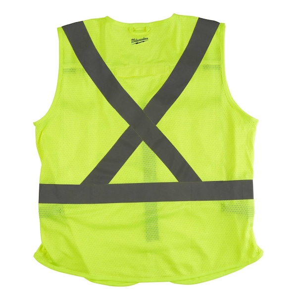 Milwaukee Tool Class 2 High Visibility Yellow Safety Vest - L/XL (CSA) - 48-73-5062